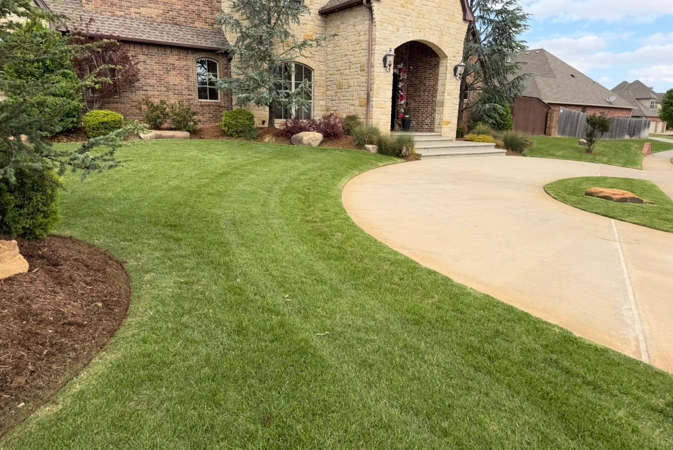 Madden's completed lawn care project